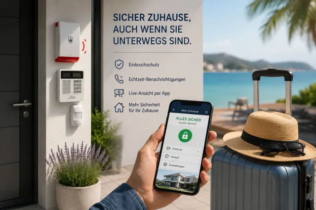 Urlaub geplant? Warum jetzt der richtige Zeitpunkt für ein Alarmsystem ist