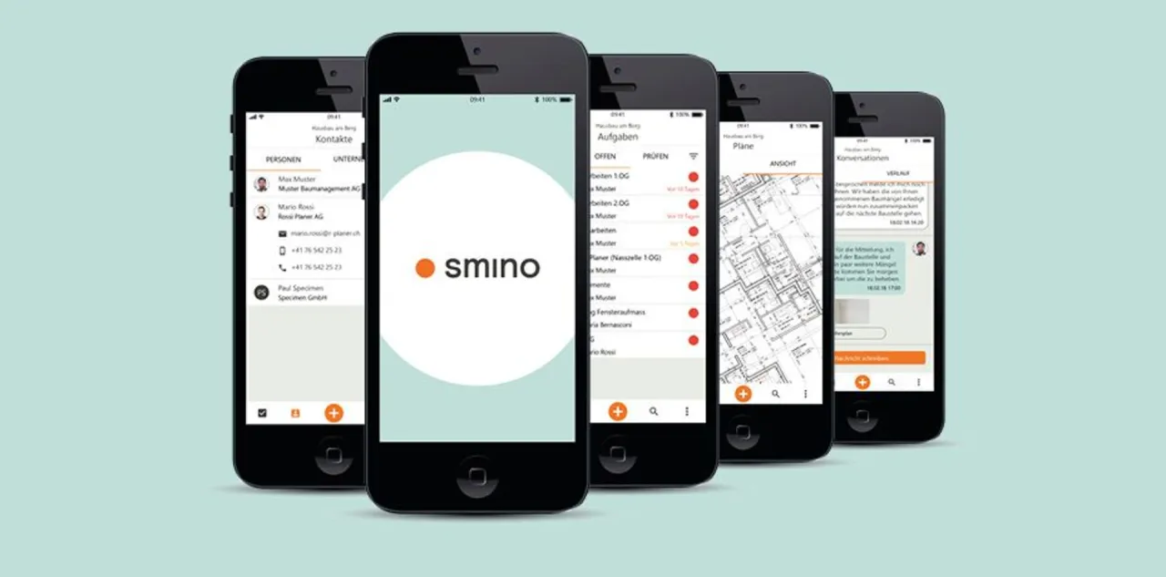 Partner Lösung von smino: Alle Beteiligten eines Bauvorhabens auf einer Plattform
